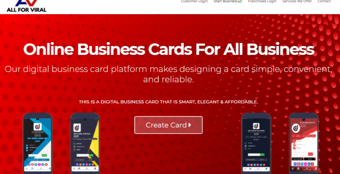 all for viral visiting card