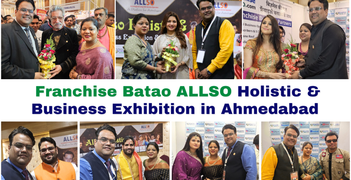 Celebrating Success Franchise Batao ALLSO Holistic & Business Exhibition in Ahmedabad