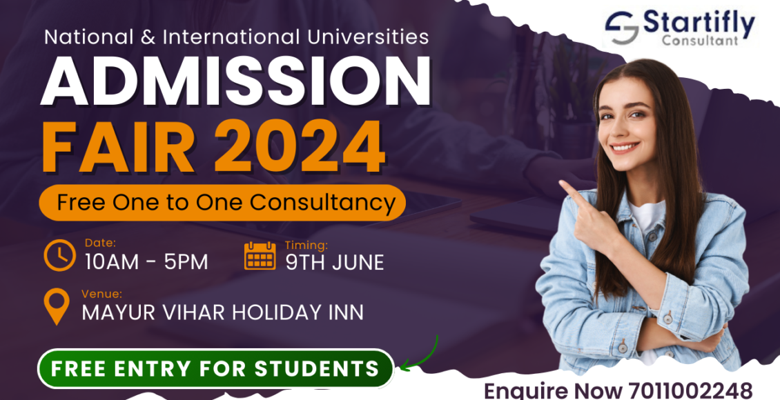Startifly Consultant Admission Fair 2024 in Mayur Vihar Delhi