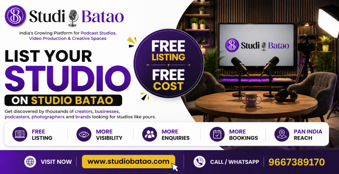 List Your Studio on Studio Batao