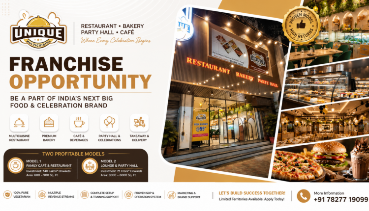 Unique Multicuisine Restaurant Franchise Banner